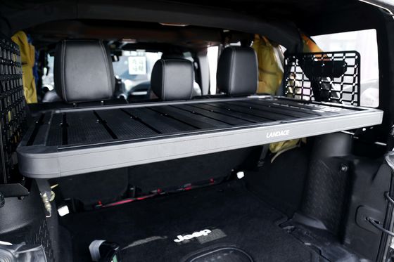 Jeep Wrangler JK Rear Gate Trunk Shelf dengan Powder Coating dan Built-in Storage Shelf