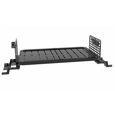 BLACK Aluminium Alloy Tail Foldable Table Camping Cargo Shelf Storage Rack Back Shelf Mudah dipasang