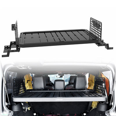 BLACK Aluminium Alloy Tail Foldable Table Camping Cargo Shelf Storage Rack Back Shelf Mudah dipasang