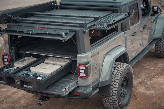 2019- Jeep Gladiator Hardtop Topper Canopy Truck Bed Rack System dengan Hard Type Cover