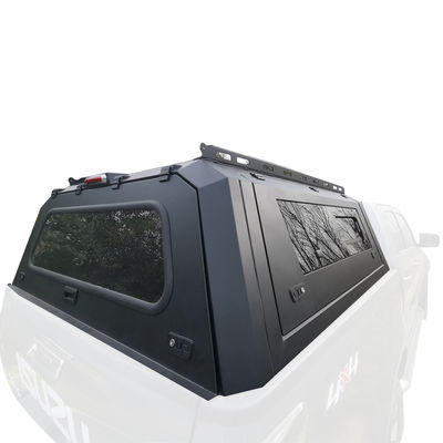 Jeep Gladiator Pickup Truck Tempat Tidur Canopy Topper di High- Black Powder Coated Finish