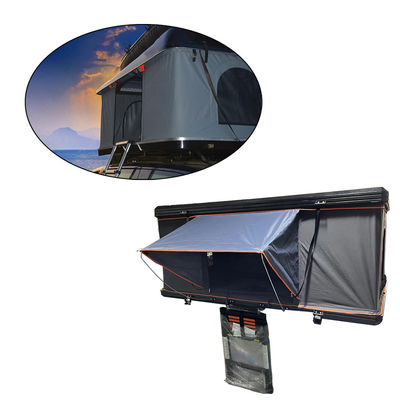 Gelap abu-abu segitiga Clamshell atap atas tenda 4x4 atap tenda keras Shell
