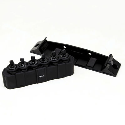 Universal Year Universal BLACK 6 Gang LED Control Car Switch Panel Sistem Relay Elektronik