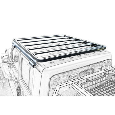 Aksesoris eksterior Roof Gear Bracket Tray untuk Jeep Wrangler JT
