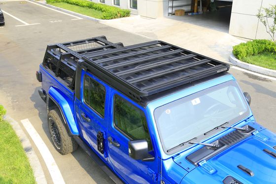 Elektroforesis dan Powder Coating 4x4 Roof Basket untuk Jeep Wrangler JT Roof Rack