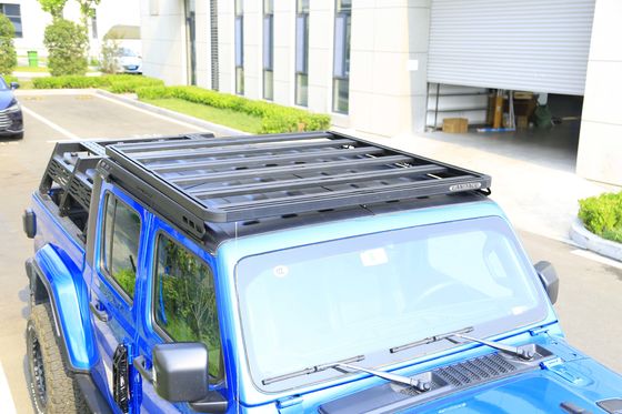 Elektroforesis Hitam dan Powder Coating Roof Basket untuk 4 Pintu Jeep Wrangler JT