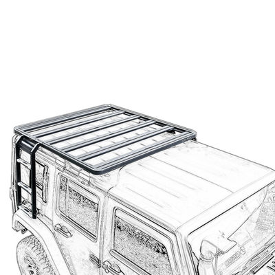 Rak atap yang nyaman Dilapisi bubuk Jk 201q Renegade Offroad Jeep Commander Dengan lampu