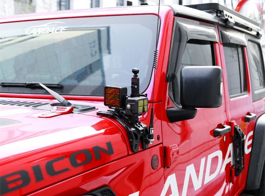 Wrangler Off-Road Silver Light Mounting Brackets dengan Desain Mesin CNC Tinggi