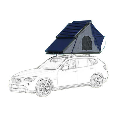 Warna abu-abu Mobil Sisi Awning Atap Segitiga Awning Waterproof 4x4