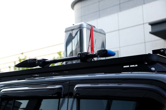 Black 4X4 Aluminium Alloy Low Profile Baggage Tank 300 Aksesoris Rak rel atap untuk GWM