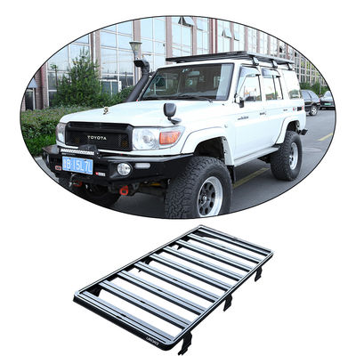 IATF16949 Aluminium Alloy UV Diperbaiki Rak Atap Mobil Universal 4X4 Rak Atap Untuk LC76