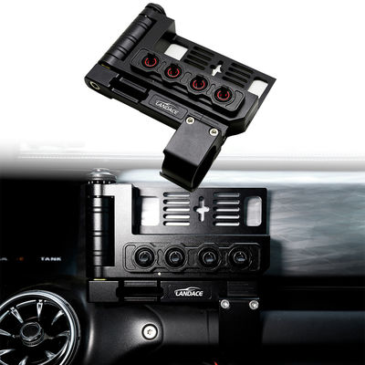 Gaya Desain Mode Alloy Aluminium Wireless Switch Panel Controller Bracket 20.8*20*5.8mm