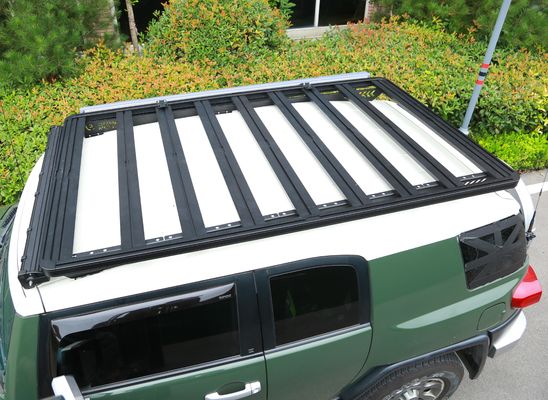 Customized Size Aluminium Alloy Roof Rack untuk FJ Cruiser 4x4 Bagian Mobil Ringan