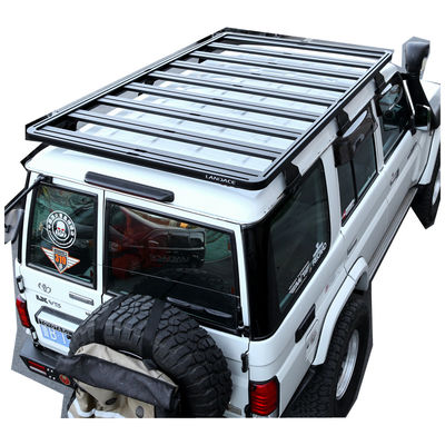 Aluminium Alloy Roof Mount Car Roof Basket untuk Toyota FJ Cruiser dalam Finish Hitam