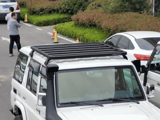 Aluminium Alloy Roof Mount Car Roof Basket untuk Toyota FJ Cruiser dalam Finish Hitam