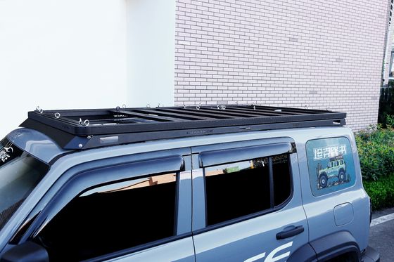 AL6063 SS304 4X4 Tank 300 Aluminium Alloy Universal Baggage Roof Rail Basket Mobil Rak Atap untuk GWM