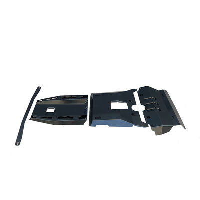 Black Powder Coat Finish Bumper Mobil untuk Toyota Hilux U-shaped Front Bumper Bull Bar
