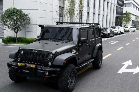 Mudah dipasang 4X4 Off Road Aluminium Roof Rack Kargo Platform Basket untuk Wrangler JK
