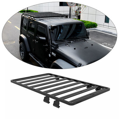 JEEP JK 4X4 Off Road Vehicle Roof Rack Black Aluminium Alloy dengan Instruksi Pemasangan