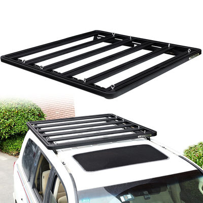 1800x1250x30 Powder Coated Aluminium Alloy Car Roof Rack untuk LC200 untuk Meningkatkan Efisiensi