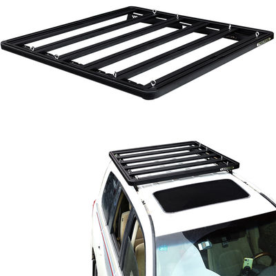 1800x1250x30 Powder Coated Aluminium Alloy Car Roof Rack untuk LC200 untuk Meningkatkan Efisiensi