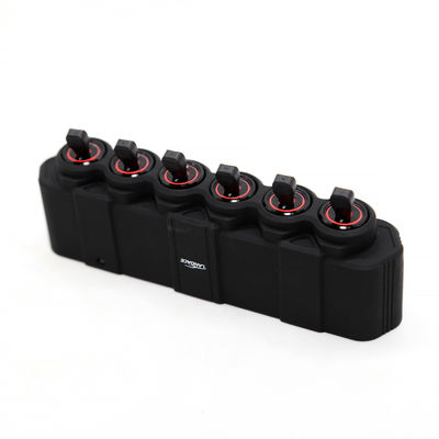 2023 Aluminium Alloy Wireless LED Light Controller 6-gang Switch Panel Dengan Relay Mobil Digunakan OEM Diterima