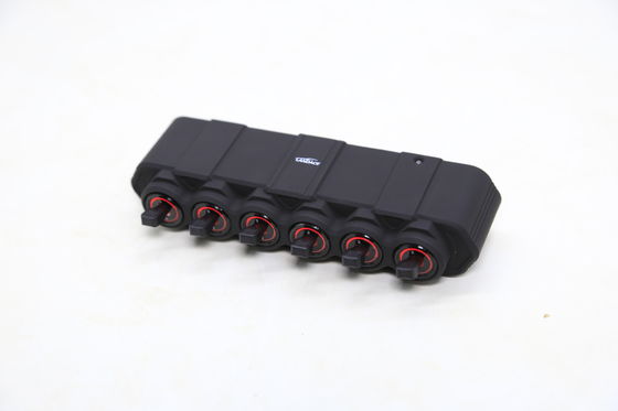 2023 Aluminium Alloy Wireless LED Light Controller 6-gang Switch Panel Dengan Relay Mobil Digunakan OEM Diterima