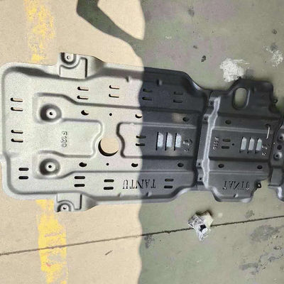 4x4 Toyota Tundra Skid Plate Perlindungan Mesin Cat Hitam