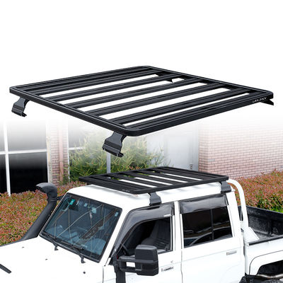 LC79 Rak atap mobil hitam dengan paduan aluminium tahan korosi dan tahan karat