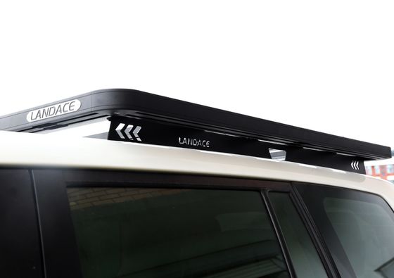 1500*1380*44mm Hitam Bagian Kendaraan Aluminium Rak Atap Platform Rak Atap Mobil untuk Toyota LC200 Pendek