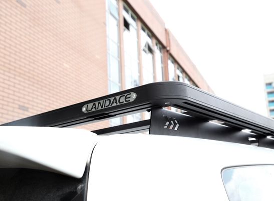 1500*1380*44mm Hitam Bagian Kendaraan Aluminium Rak Atap Platform Rak Atap Mobil untuk Toyota LC200 Pendek