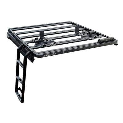 Raksasa UV Resistant Electrophoresis Powder Coated Car Ladder Rak atap untuk Jeep Wrangler JL JK