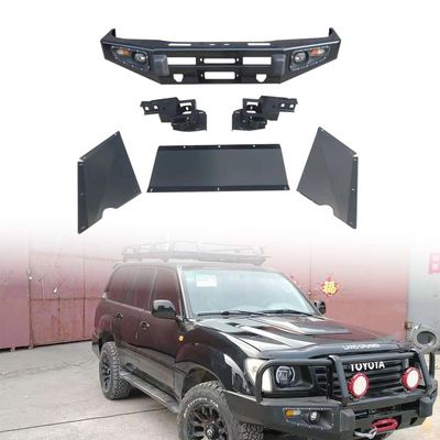 Toyota LC100 Australia Base Front Bumper Bumper mobil dengan permukaan berlapis bubuk hitam