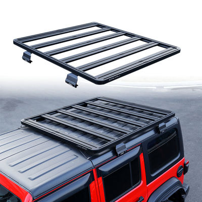Black Powder Coating Off-Road Roof Rail Baggage Rack untuk mobil dan mobil universal