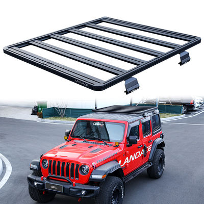 Black Powder Coating Off-Road Roof Rail Baggage Rack untuk mobil dan mobil universal