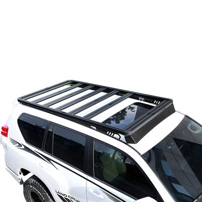 Universal Roof Mount 4x4 Roof Basket untuk LC150 LC200 Aluminium Alloy Perak dan Hitam