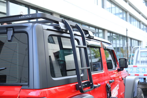 Easy Installation Double Side Ladder Car Roof Ladder untuk JEEP Wrangler 2018-2023 JL JK