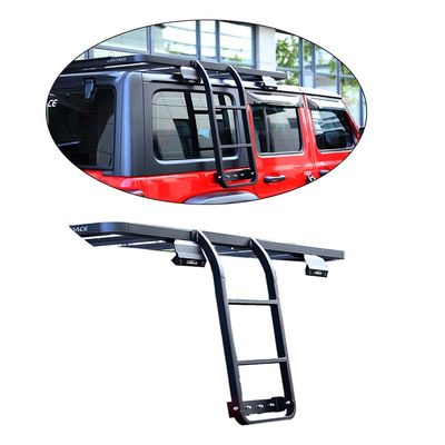 Gaya Desain Olahraga untuk Wrangler Unlimited JL Black Side Ladder untuk 2018-2023 JL JK