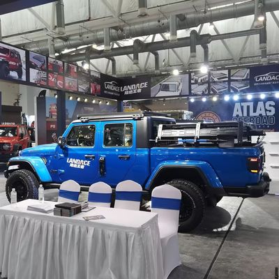Mudah Pemasangan Baja Tinggi Hitam Powder Coating tahan karat Tonneau kompatibel tempat tidur rak Jeep