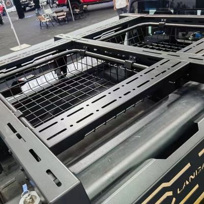 Mudah Pemasangan Baja Tinggi Hitam Powder Coating tahan karat Tonneau kompatibel tempat tidur rak Jeep