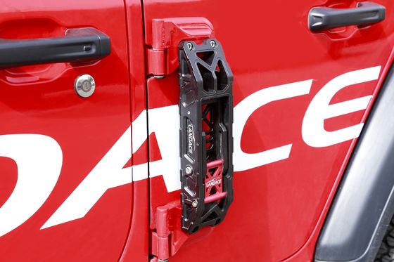 International Aluminium Alloy Black Side Door Ladder untuk Jeep Wrangler Tinggi- Hitam