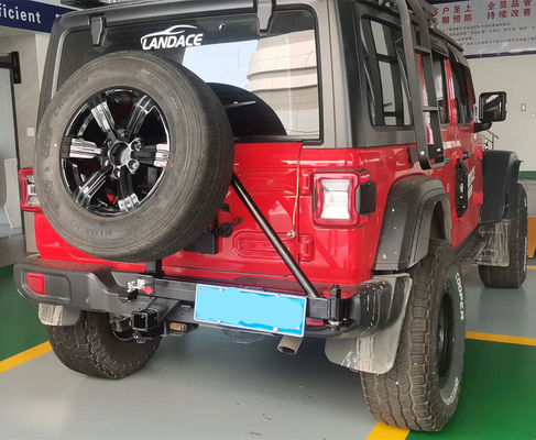 Black Steel Hitch Mount Spare Tire Carrier untuk Toyota Bike Carrier Modifikasi