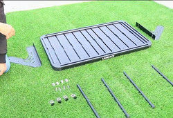 Off Road Aluminium Jeep Wrangler JL Kargo Storage Rack dengan Meja Elegan dan Praktis