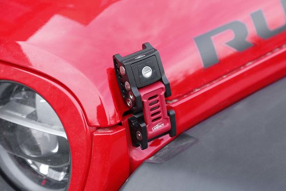 Aluminium Alloy Black Locking Hood Catch Kit untuk WranglerJL SUV Eksterior Personalisasi