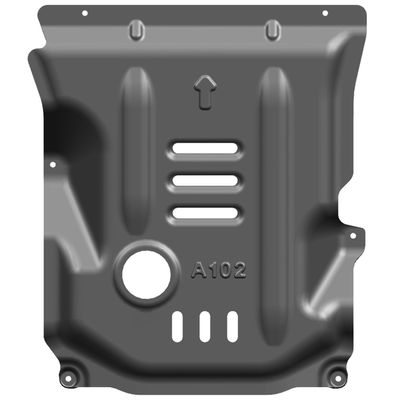 Perlindungan Mesin Alfa Romeo Giulia dengan Plat Skid Alloy Magnesium Aluminium Hitam