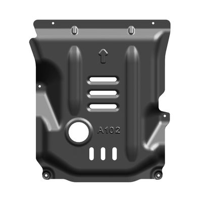 Perlindungan Mesin Alfa Romeo Giulia dengan Plat Skid Alloy Magnesium Aluminium Hitam