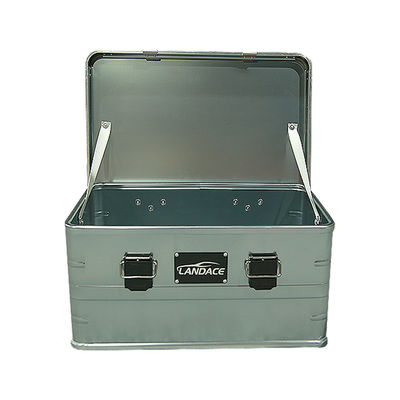 Kotak penyimpanan dapur mobil OEM Aluminium Camp Kitchen Box Biru