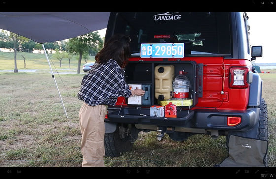 Bangunan belakang Outdoor Waterproof Sheet Metal Stainless Steel Aluminium Toolbox untuk Truk dan Situs Kerja