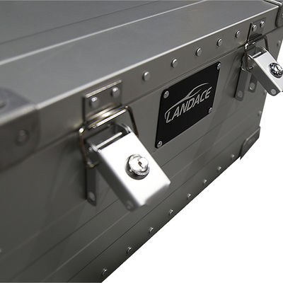 Customized Support 1.0mm Ketebalan Aluminium Alloy Car Storage Box untuk Outdoor Gear