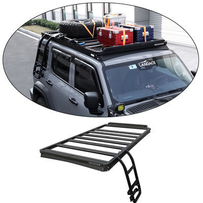 Aluminium Alloy Flat Roof Rack Mount Car Bracket untuk Jeep Tank 300 2270*1300mm Manfaat